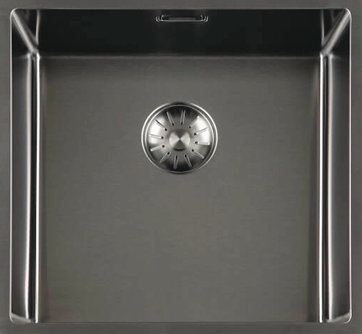 Spoelbak en Kraan Gun Metal
