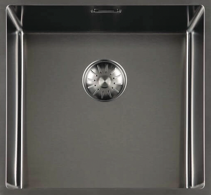 Spoelbak en Kraan Gun Metal